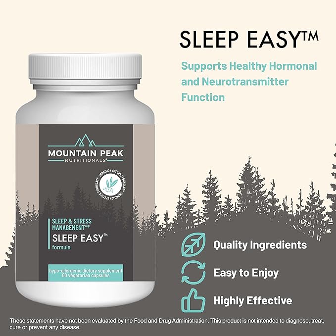 Mountain Peak Nutritionals Sleep &amp Mood Support Combo Pack – 5-HTP Amino Acids Melatonin Magnesium &amp Serotonin Boosting Ingredients – Hypoallergenic Supplements for Relaxation &amp Well-Be