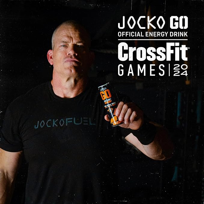 Jocko GO Energy Drink Bundle - Orange &amp Pink Lemonade (24 Cans) 2 Flavors