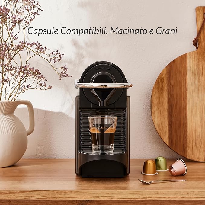 Cellini Caffè Mixed Variety Aluminum Nespresso Pods 8 Distintive Italian Flavors 100% Nespresso Original Machine Compatible 80 Count Medium to Strong Roast Coffee Capsules