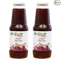 Anna and Sarah 33.8 Oz Organic Tart Plum Juice - Glass Bottle (2 Pack) No Sugar Added No Artificial Colors No Preservatives No Flavors AddedNOT from Concentrate