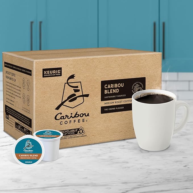 Caribou Coffee Caribou Blend Keurig Single-Serve K-Cup Pod Medium Roast Coffee 96 Count