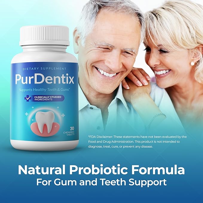 Oral Health Probiotic – 4-Strain Formula for Healthy Gums Teeth &amp Fresh Breath – 30 Chewable Tablets