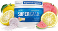 Nello Supercalm Powdered Drink Mix Yuzu Guava L Theanine Ksm-66 Ashwagandha Magnesium Glycinate Vitamin D 3 Supplements for Relaxation &amp Focus No Sugar Non GMO On The Go 30 Srvgs