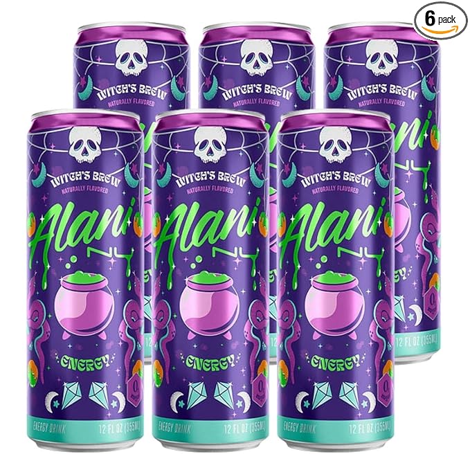 Alani Nuu Witches Brew Pack of 6 12fl oz 4k Logistics Bundle