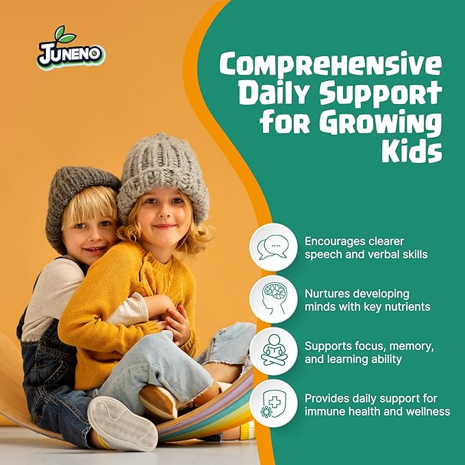 Speech Therapy Drops - Support Supplement for Kids with Communication Delay Language Brain Development Cognitive Function - Zeolite Vitamins B12 D3 C for Daily Wellness - Sugar Free Gluten-free