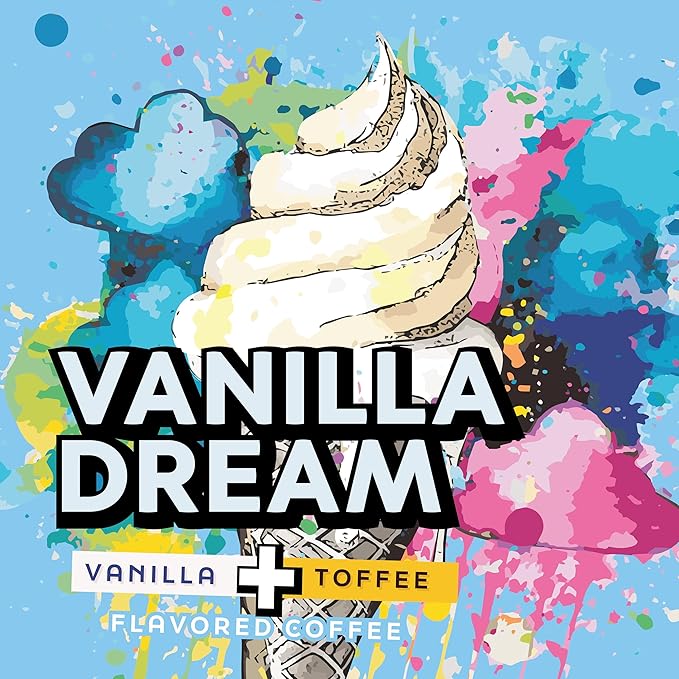 Java Factory Coffee Pods Vanilla Flavored Coffee Compatible with K Cup Brewers Including 2.0 Vanilla Dream 80 Count