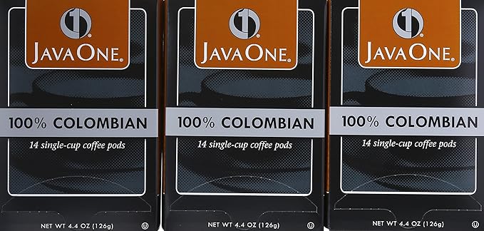 Java One Colombian 100% Coffee 14-Count Pods (Pack of 6)