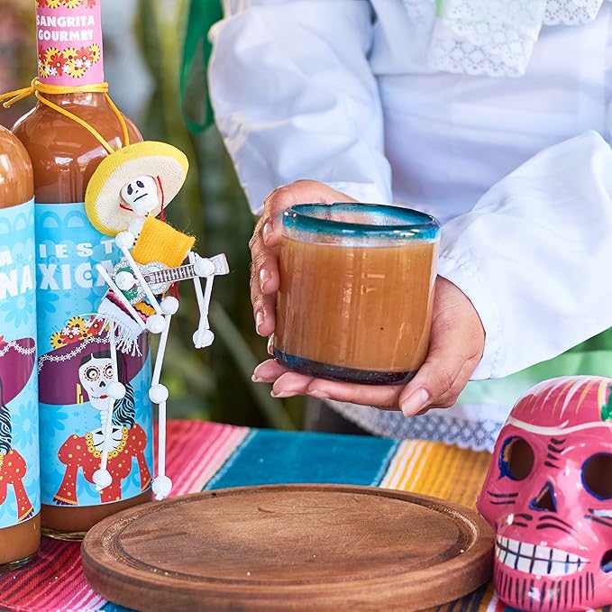 Artisan Sangrita by Fiesta Mexicana - Traditional Recipe - 100% Natural Orange Juice - 2536 oz (750 ml) Bottle - Alcohol Free - For All Kinds of Celebrations (Pack of 2)