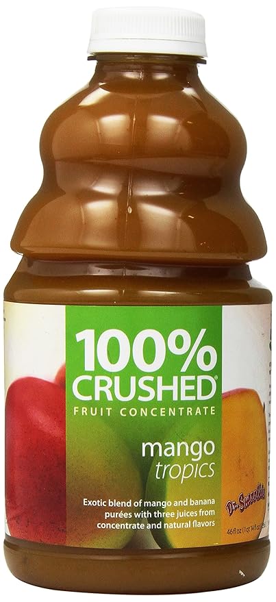 Dr. Smoothie 100% Crushed Fruit Smoothie Mango Tropics 46 Ounce Bottle