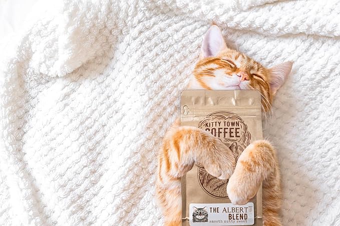 Kitty Town Coffee: The Albert Blend Light Roast Coffee From Brazil &amp Costa Rica 2lb (32oz) Whole Bean
