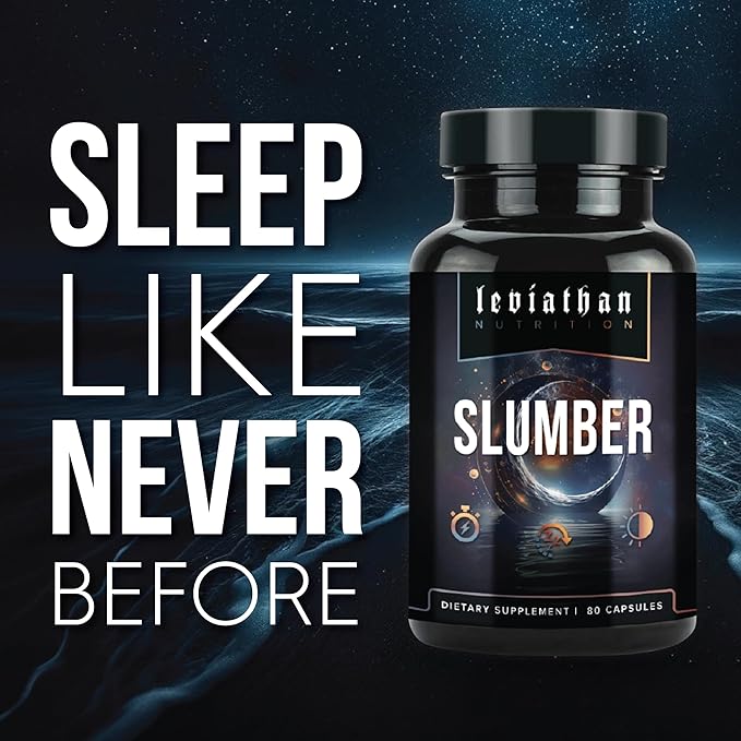 Leviathan Slumber | Sleep Aid GABA Supplements for Deep and Calm Sleep with Melatonin Magnesium L-Theanine 5-HTP Zinc Magnolia Valerian Root for Sleep Sleeping Pills for Adults Men and Women