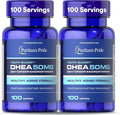 Puritan's Pride Youth Guard DHEA for Women and Men 50mg Dietary Supplement for Healthy Aging 3 Month Supply 100 Tablets 2 Pack