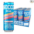 NOCCO BCAA Energy Drink PEACHANGO - 12 Fl Oz (Pack of 12) - 200mg of Caffeine Sugar Free Energy Drinks - Carbonated &amp Low Calorie BCAAs Vitamin B6 B12 &amp Biotin - Grab &amp Go Performance