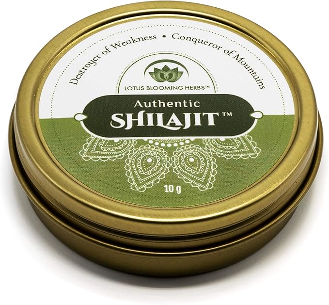 Authentic Shilajit – 100% Pure Gold Grade Himalayan Shilajit Resin with Fulvic Acid &amp Trace Minerals | Supports Healthy Energy Stamina &amp Strength | Lotus Blooming Herbs | 10 Grams