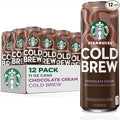 Starbucks Cold Brew Coffee Chocolate Cream 11 fl oz Cans (12 Pack) Premium Coffee Drink Iced Coffee
