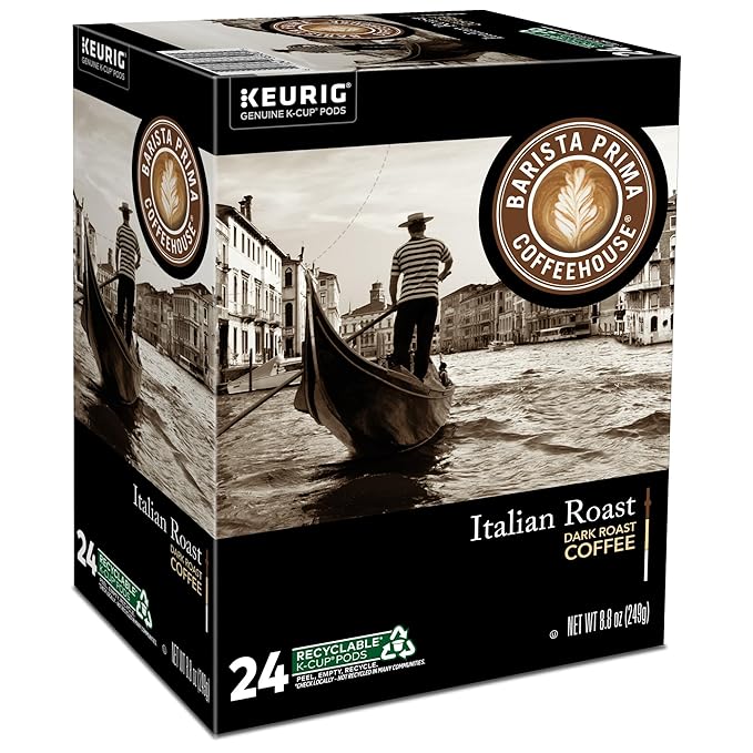 Barista Prima Coffeehouse Italian Roast Keurig Single Serve K-Cup Pods 96 Count