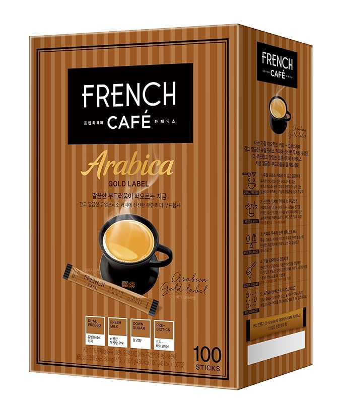 Namyang French Cafe Arabica Gold Label Instant Coffee Mix (100 sticks)