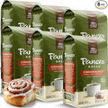 Panera Coffee Cinnamon Roll Ground Coffee 100% Arabica Medium Roast Bakery-Inspired Flavor No Artificial Ingredients 12oz Bag Pack of 6 (72 oz Total) for Home Brewing