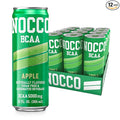 NOCCO Zero Sugar BCAA Drink Apple - 12 Fl Oz (Pack of 12) - 0mg Caffeine Sugar Free with Branched Chain Amino Acids Carbonated &amp Low Calorie B Vitamins Grab &amp Go Performance Beverage