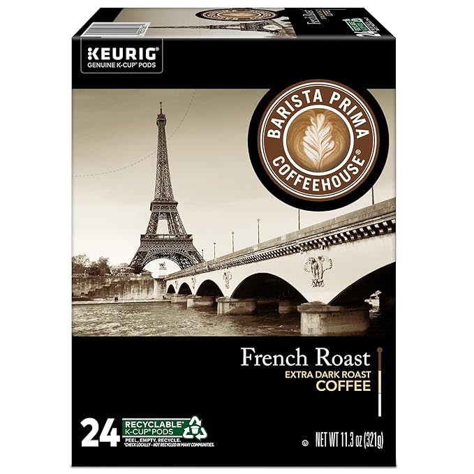 Barista Prima Coffeehouse French Roast Keurig Single Serve K-Cup Pods 96 Count