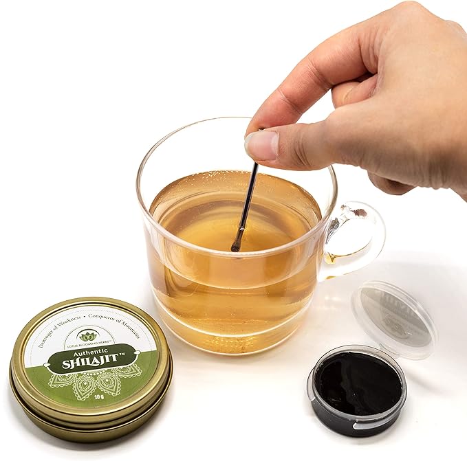Authentic Shilajit – 100% Pure Gold Grade Himalayan Shilajit Resin with Fulvic Acid &amp Trace Minerals | Supports Healthy Energy Stamina &amp Strength | Lotus Blooming Herbs | 10 Grams