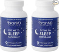 BRAINMD Dr Amen Put Me To Sleep Naturally - 90 Chewable Tablets Pack of 2 - With Melatonin L-Theanine Magnesium GABA Vitamin B6 &amp 5-HTP - Gluten Free - 90 Total Servings