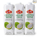 La Fe Coconut Water Carton No Pulp - 3 Pack - 33.8 oz each