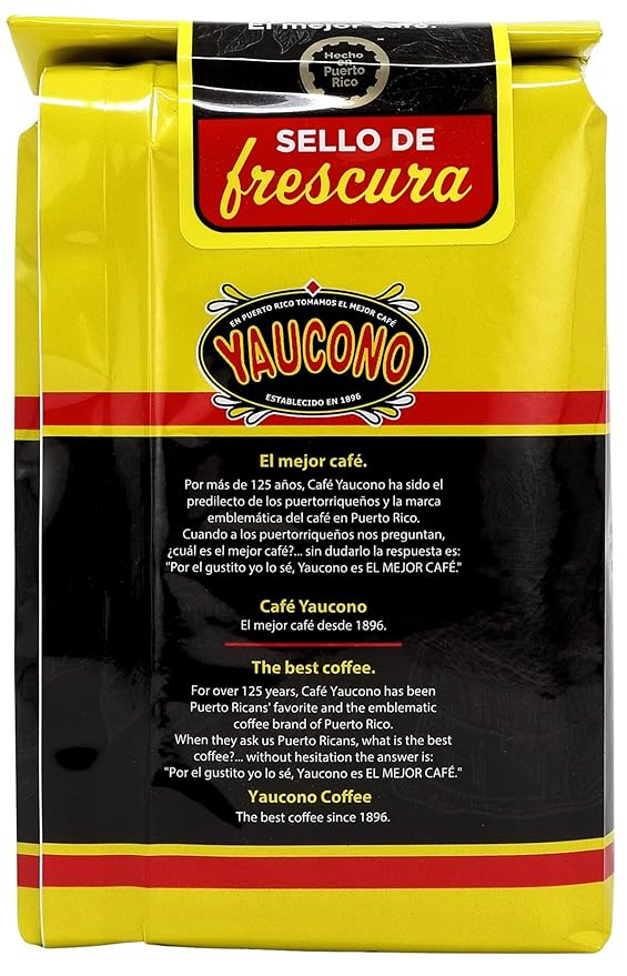 Yaucono Ground Coffee Bagged 8 Ounce (Pack of 10)