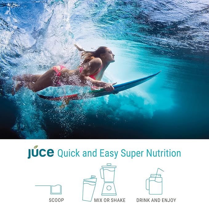Júce Hydrate Replenishing &amp Nourishing Superfood Drink - Boost Reduce Fatigue - USDA Certified Organic Plant-Based Vegan - Gluten-Free Dairy-Free Soy-Free - 8.1 Ounce - By Terra Kai Organics