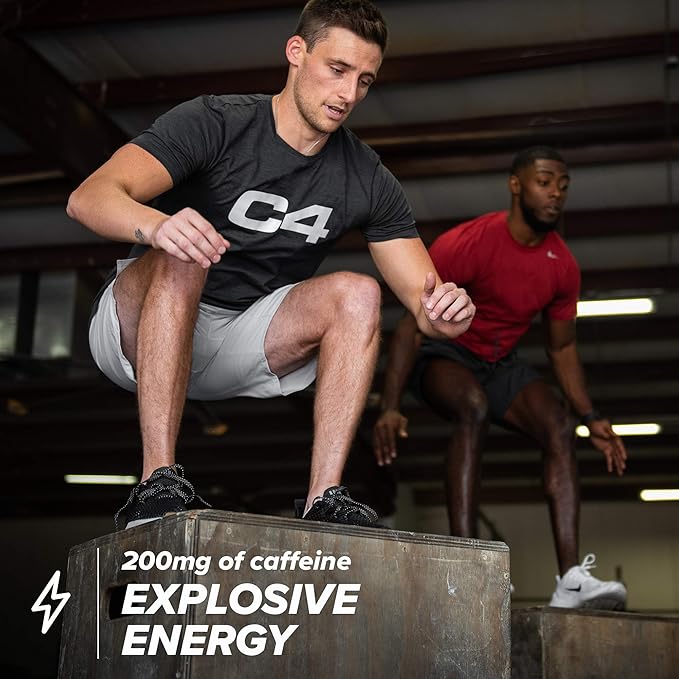 C4 Energy Non-Carbonated Zero Sugar Pre Workout Drink + Beta Alanine Orange Slice 12 Fl Oz Pack of 24