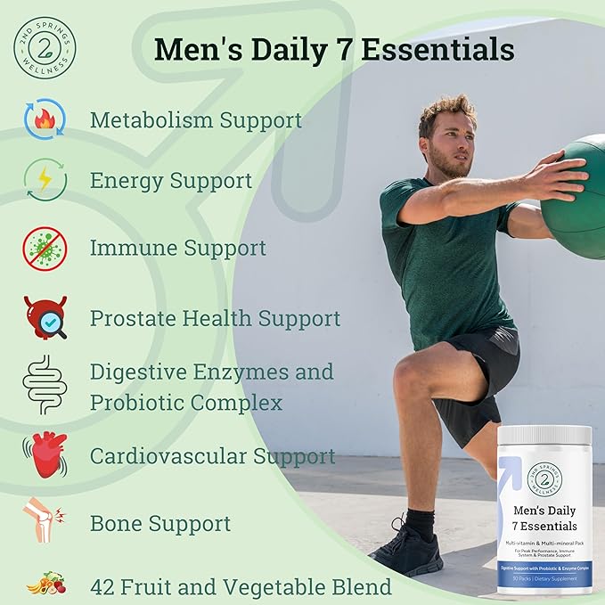 Men's Daily 7 Essentials Sleep Well &amp Adaptogen Complex Bundle