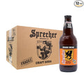 Sprecher Orange Dream Soda in 16 fl oz Glass Bottles (12 Pack) Fire Brewed Craft Orange Cream Soda with Real Honey Naturally Flavored Gourmet Soft Drink