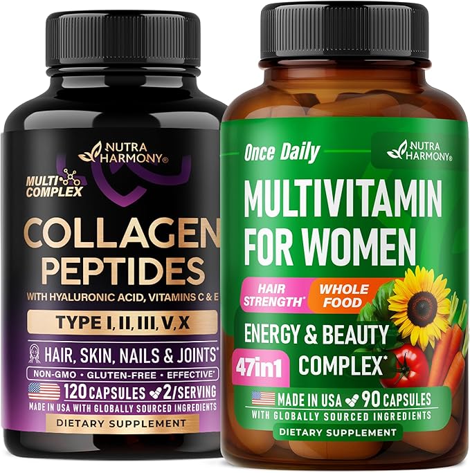 NUTRAHARMONY Collagen Peptides &amp Multivitamins for Women Capsules