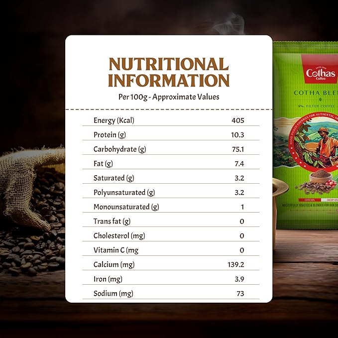 Cothas Cotha Blend | Filter Coffee | 60% Coffee 40% Chicory (500G)