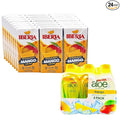 Iberia Mango Nectar 6.8 fl oz (Pack of 24) + Iberia Aloe Vera Drink with Pulp 9.5 fl oz Mango (Pack of 6)