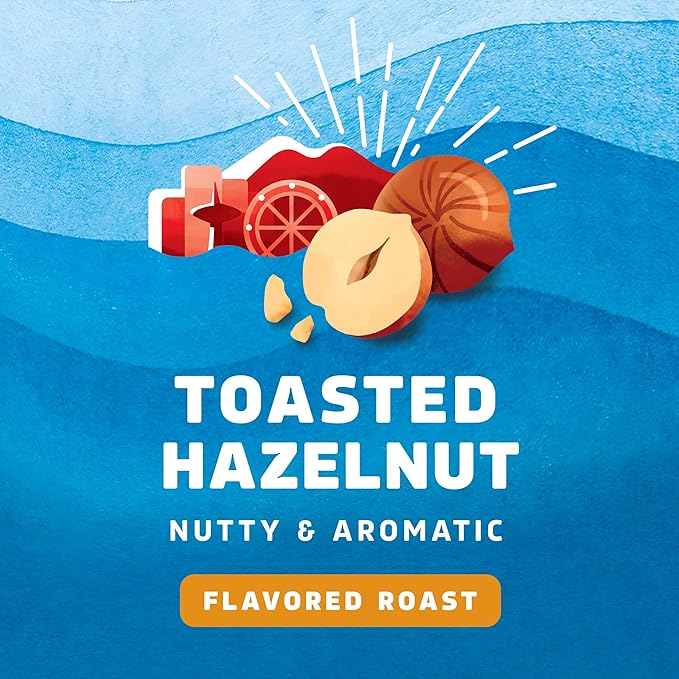 Seattle’s Best Coffee Flavored K-Cup Coffee Pods Toasted Hazelnut 100% Arabica 6 Boxes (60 Pods Total)