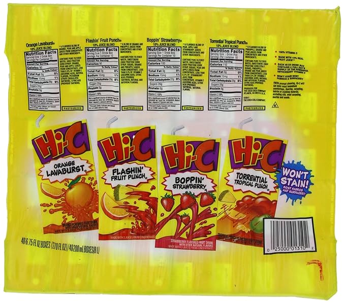 Hi-C Fruit Juice Variety Pack 270 Ounce