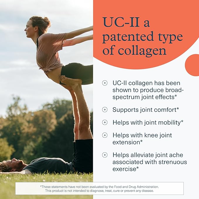 Youtheory Joint Complex with UC-II Collagen - Type 2 Collagen Peptides for Joint Support* - with Boswellia Ginger &amp Turmeric - Supports Anti-Aging* - 60 Count (30-Day Supply)