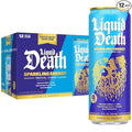Liquid Death Sparkling Energy - Tropical Terror (Classic Piña Colada) Zero Sugar Energy Drink Unextreme Caffeine 100mg Essential Vitamins 12 Fl Oz (Pack of 12)
