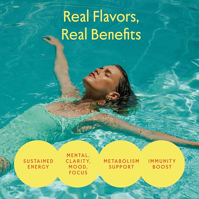 Journée Wellness Energy Drink Natural Caffeine Lion’s Mane L-Theanine 125 mg Caffeine Real Fruit Juice All Natural 0 Added Sugar Cognition Immunity - Raspberry Dragonfruit – 12 Pack