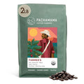 Pachamama Organic Coffee - Farmer's Blend Dark Roast Whole Bean Coffee - 2 lb - Farmer Owned &amp Regenerative