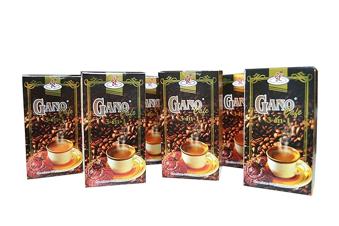 4 Boxes (4x20sachets) Gano Excel GanoCafe 3 IN 1 Coffee with Ganoderma with FREE Express Shipping