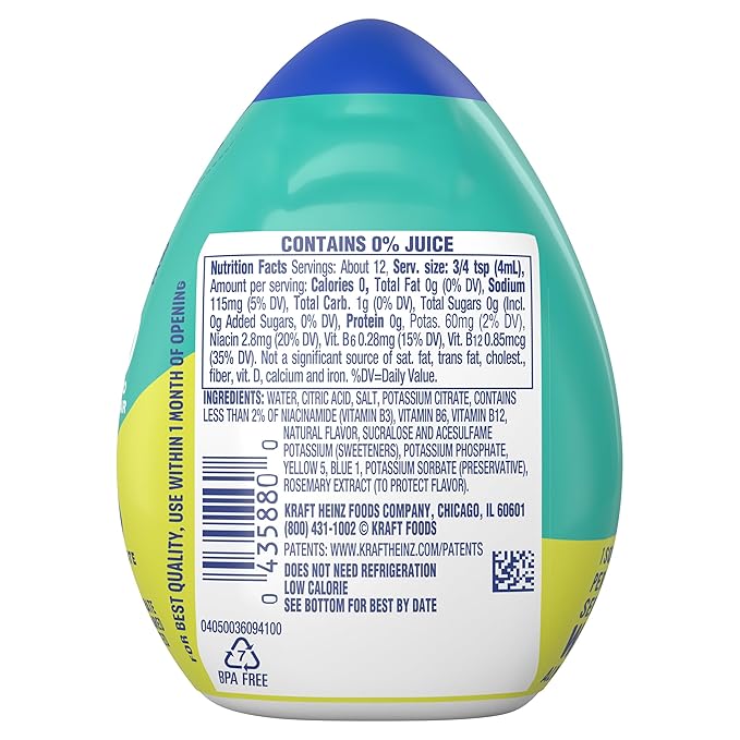 Mio Sport Liquid Water Enhancer Lemon Lime 1.62 Oz. (Pack of 6)