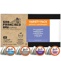 San Francisco Bay Compostable Coffee Pods - Assorted Variety Pack (80 Ct) K Cup Compatible including Keurig 2.0 Donut Shop Colombian Hazelnut Espresso