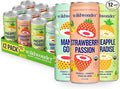 wildwonder Sparkling Probiotic Drink 12pk For Gut Health &amp Immune Support Tropical Vibes Variety 5g Prebiotic Fiber Live Probiotics Organic Vegan Low Sugar 12Pack 12oz Can Seen on Shark