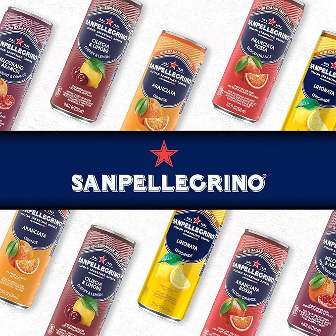 San Pellegrino Sparkling Water Variety Pack 12 x 6.7 fl oz – 6 Pomegranate &amp 6 Prickly Pear Refreshing Italian Carbonated Beverage