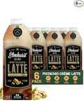 Elmhurst 1925 Pistachio Crème Latte – Plant-Based Vegan Dairy-Free Plant Milk Latte Made of Pistachio Milk Cold Brew Premium Arabica with 95mg Caffeine &amp Sweet Cream Notes – 25.4oz (Pack of 6)