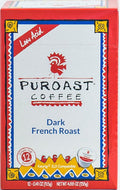 Puroast Low Acid Coffee Single-Serve Pods Bold French Roast High Antioxidant Compatible with Keurig 2.0 Coffee Makers 12 Count