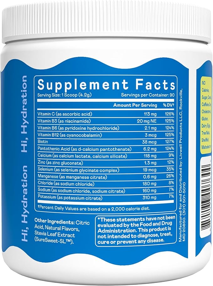 Hi-Lyte Electrolyte Powder Daily Hydration Supplement Drink Mix 90 Servings | Sugar-Free 0 Calories 0 Carbs | No Maltodextrin. Gluten-Free | Supports Keto | Light Refreshing Flavor (Pink Lemonade)