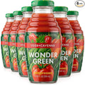 Wonder Green 100% Organic Veg8 + Cayenne Cold Pressed Juice 8.45 oz (6 Pack) | Vegetable Juice Blend All Natural No Additives or Preservatives Not from Concentrate